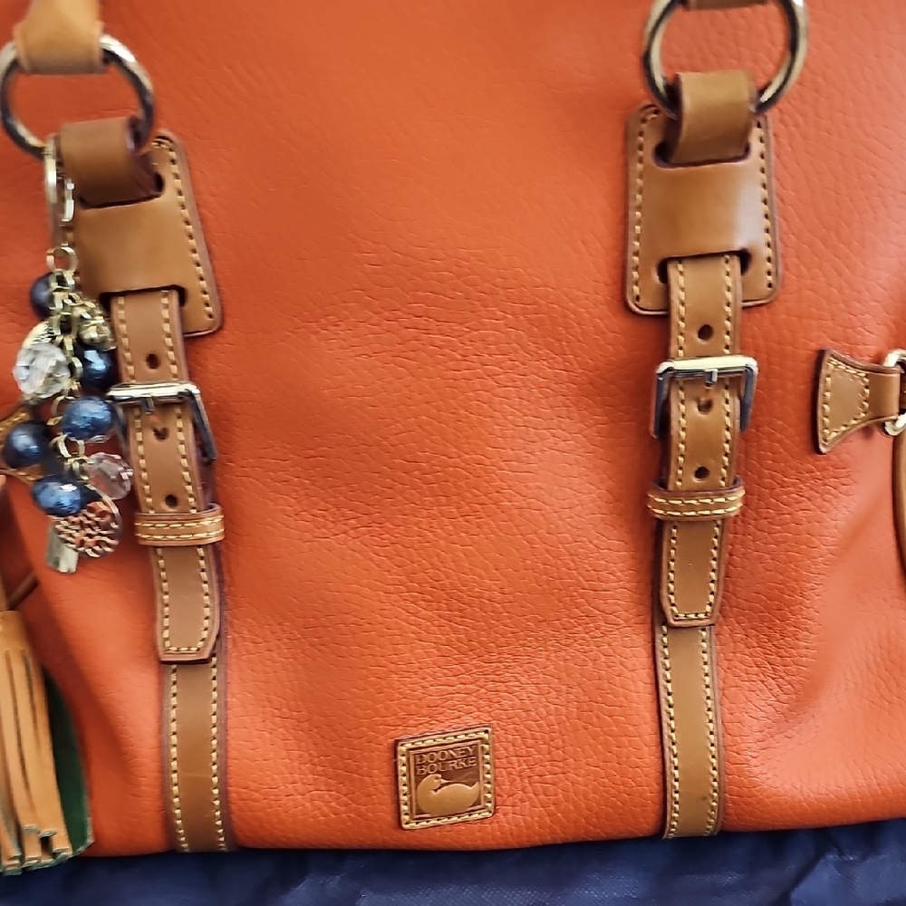 Dooney & Bourke Vibrant Orange Satchel - Picture 5 of 12